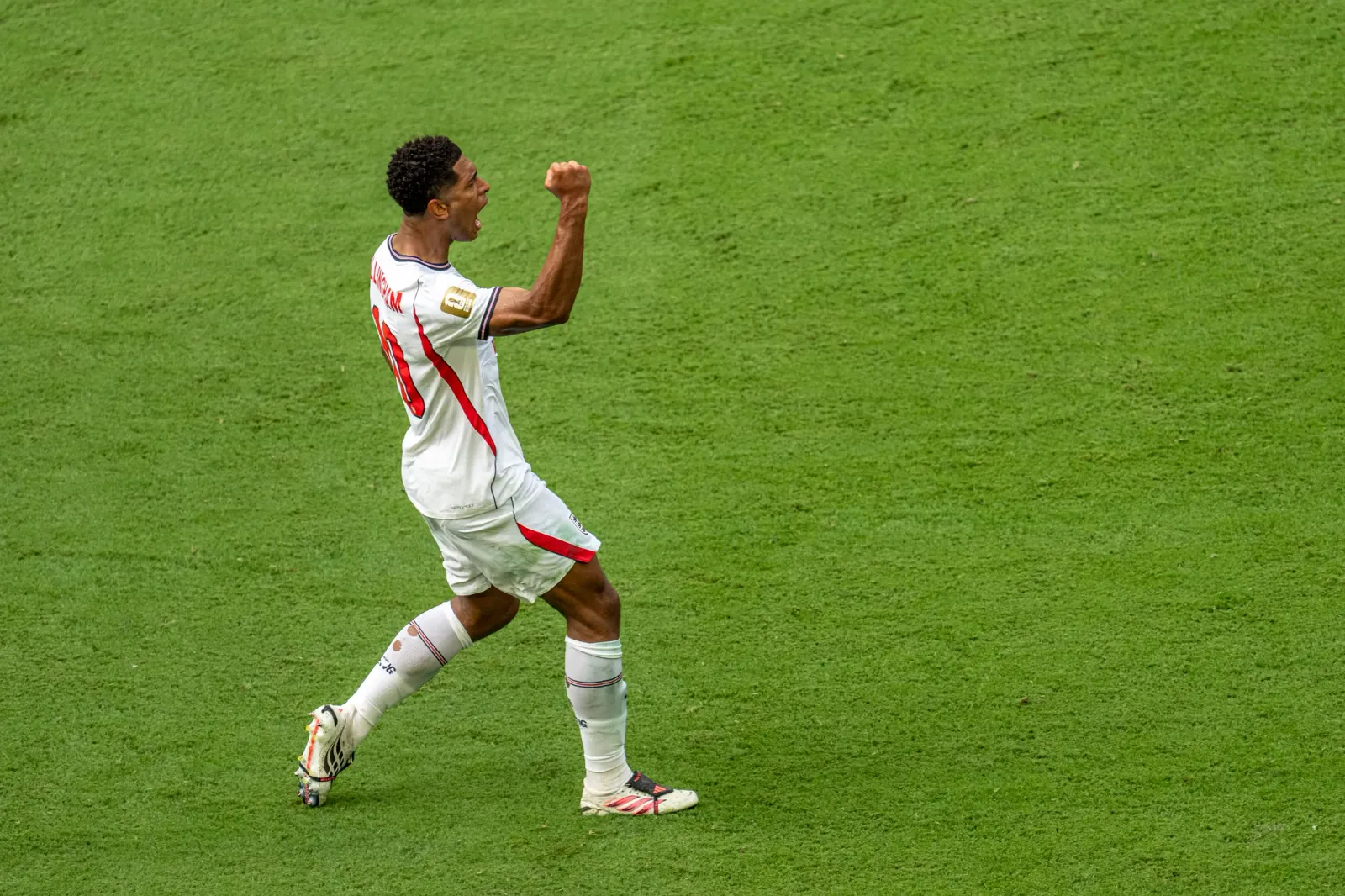 Punho cerrado depois do gol